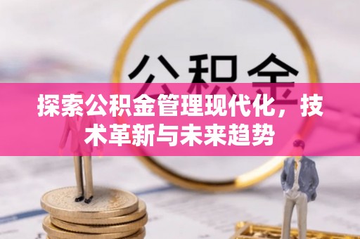 后里探索公积金管理现代化，技术革新与未来趋势
