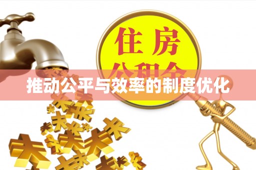 后里推动公平与效率的制度优化