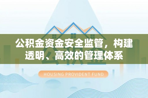 后里公积金资金安全监管，构建透明、高效的管理体系