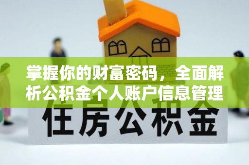 后里掌握你的财富密码，全面解析公积金个人账户信息管理与优化