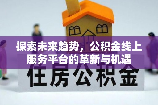 后里探索未来趋势，公积金线上服务平台的革新与机遇